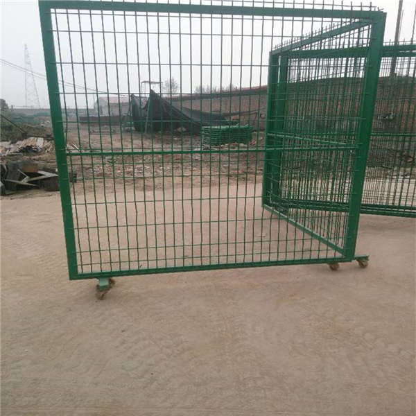 倉庫移動(dòng)式邊框護(hù)欄 泓宸輝浸塑隔離網(wǎng) 臨時(shí)封閉鐵藝防護(hù)網(wǎng)